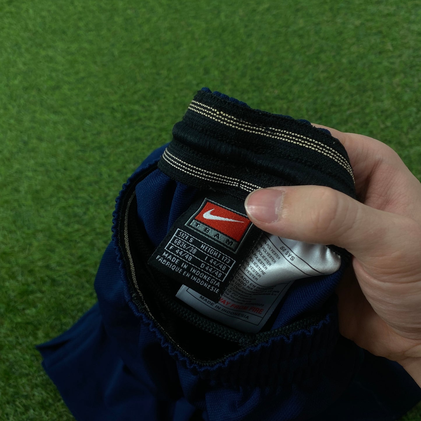 00s Nike Football Shorts Blue Small