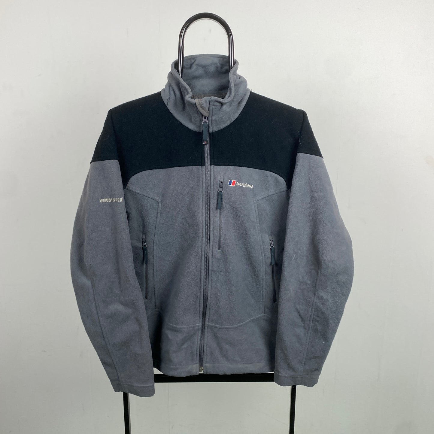 Retro Berghaus Polartec Fleece Sweatshirt Grey Medium