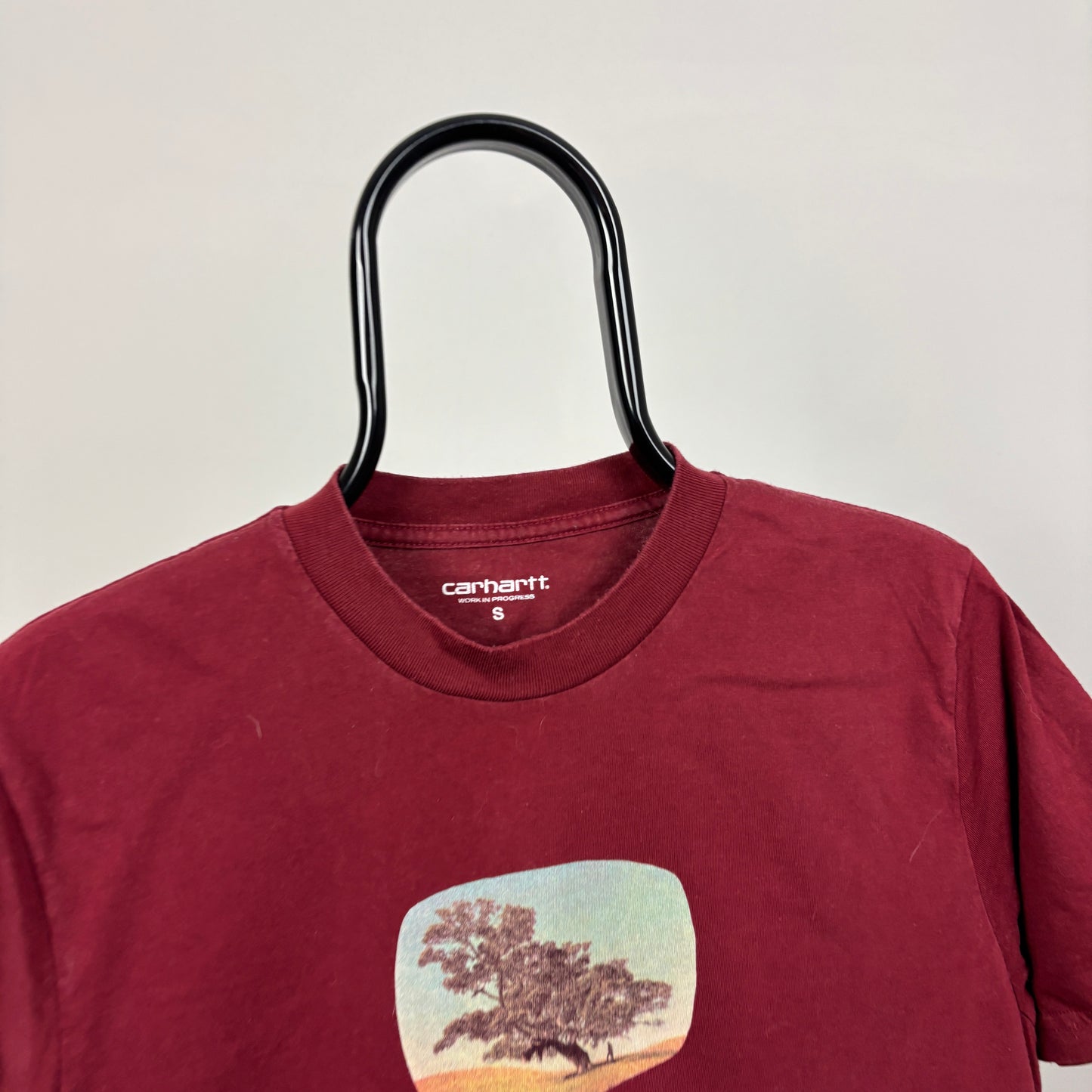 00s Carhartt Tree T-Shirt Red Small