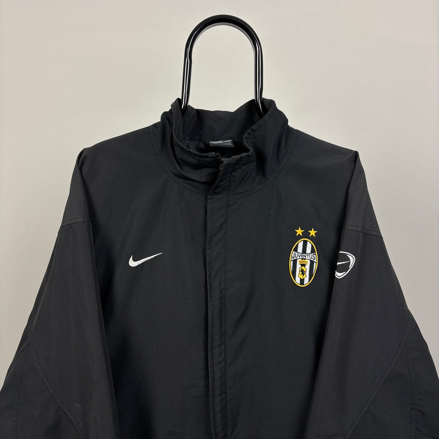 00s Nike Juventus Windbreaker Jacket Black XL