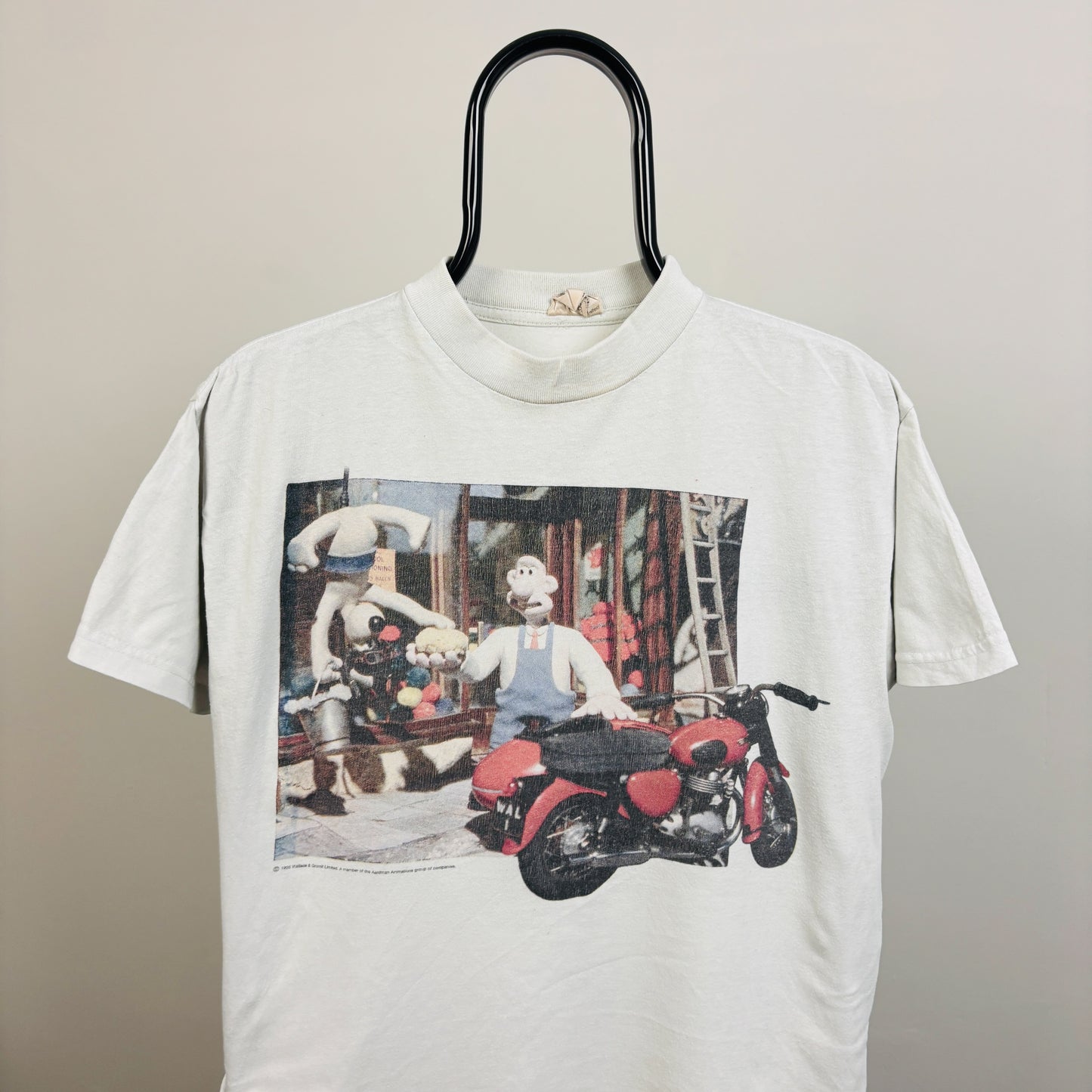 90s Wallace & Gromit T-Shirt White Women’s Medium