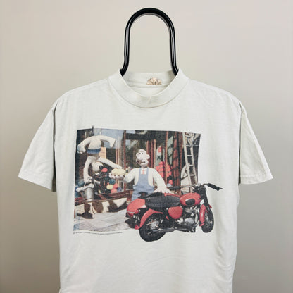 90s Wallace & Gromit T-Shirt White Women’s Medium
