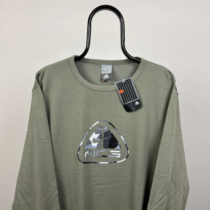 00s Nike ACG Long Sleeve T-Shirt Green XL