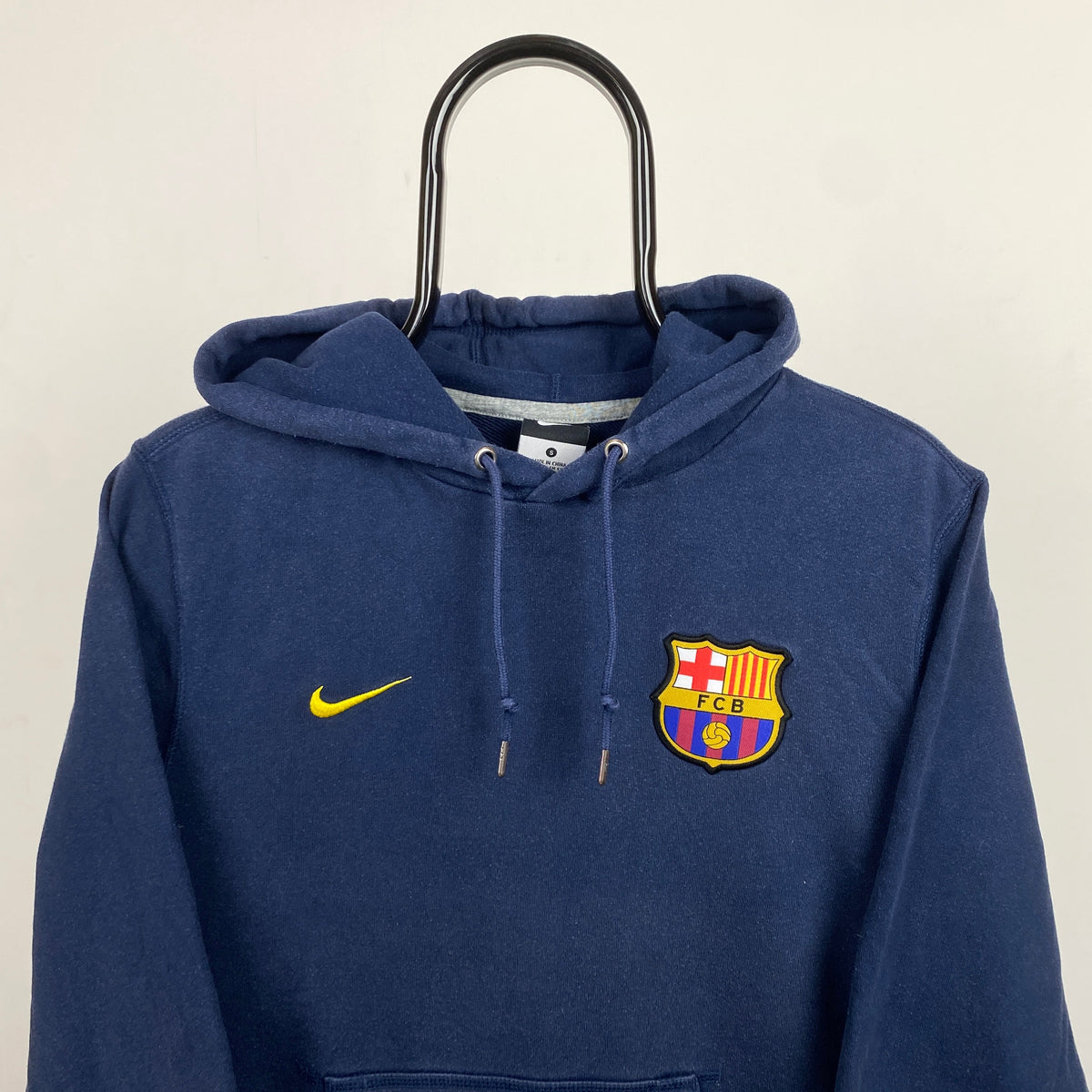 90s Nike Barcelona Hoodie Blue Small