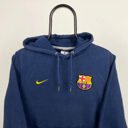 90s Nike Barcelona Hoodie Blue Small