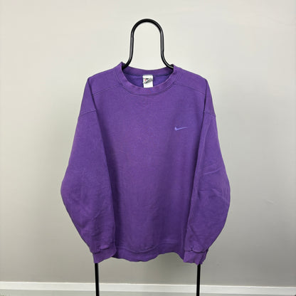 90s Nike Sweatshirt Purple Large