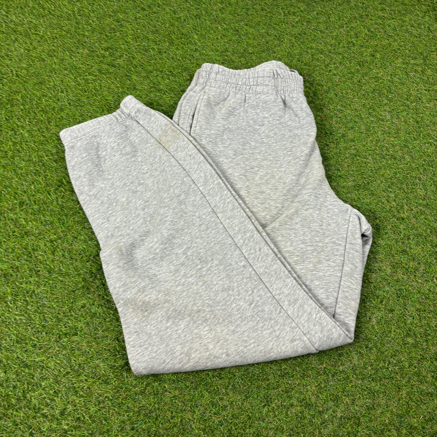 00s Nike Wide Leg Cotton Joggers Grey Medium