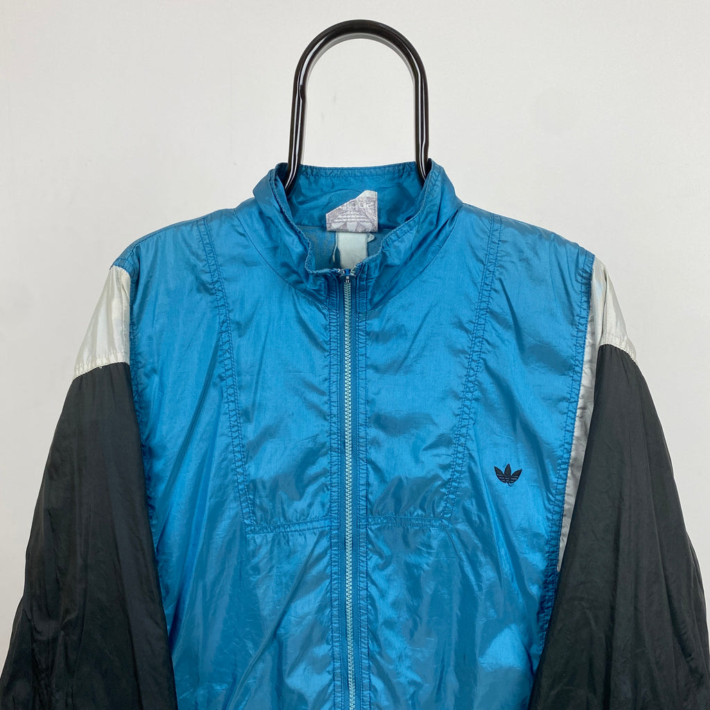 90s Adidas Windbreaker Jacket Blue XL