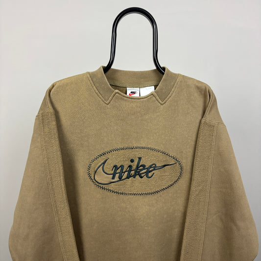 90s Nike Sweatshirt Brown Small