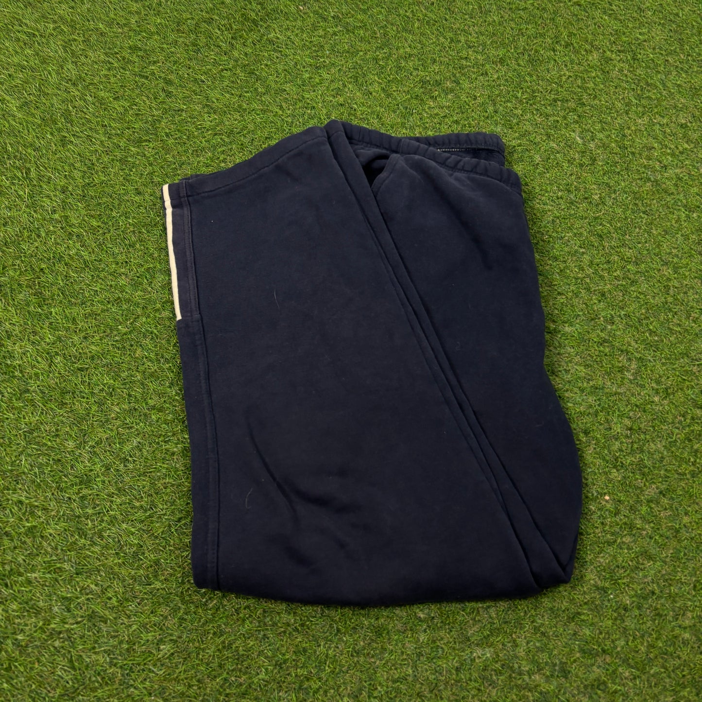 90s Nike Wide Leg Cotton Joggers Blue Medium