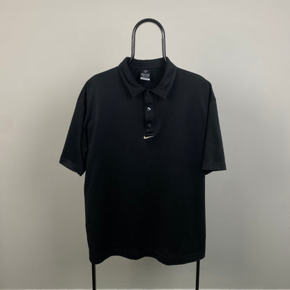 00s Nike Golf Polo Shirt T-Shirt Black XL