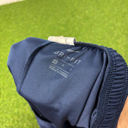 00s Nike Football Shorts Blue Large