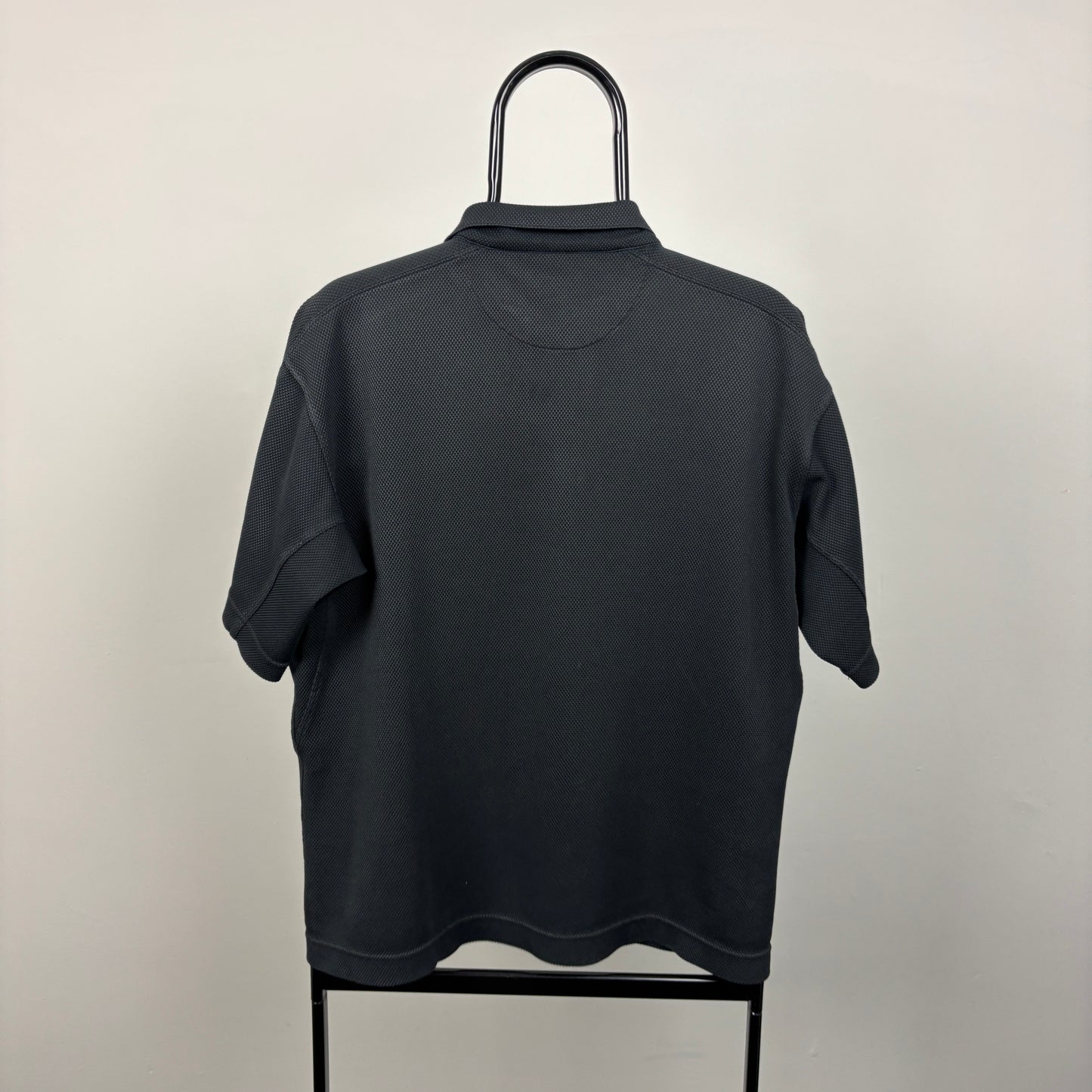 00s Nike Sphere Golf Polo Shirt T-Shirt Black Medium