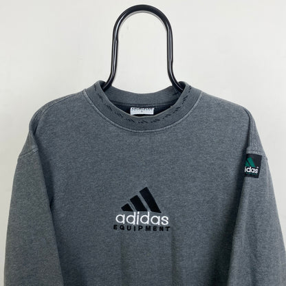 90s Adidas Equipment Sweatshirt Grey Small
