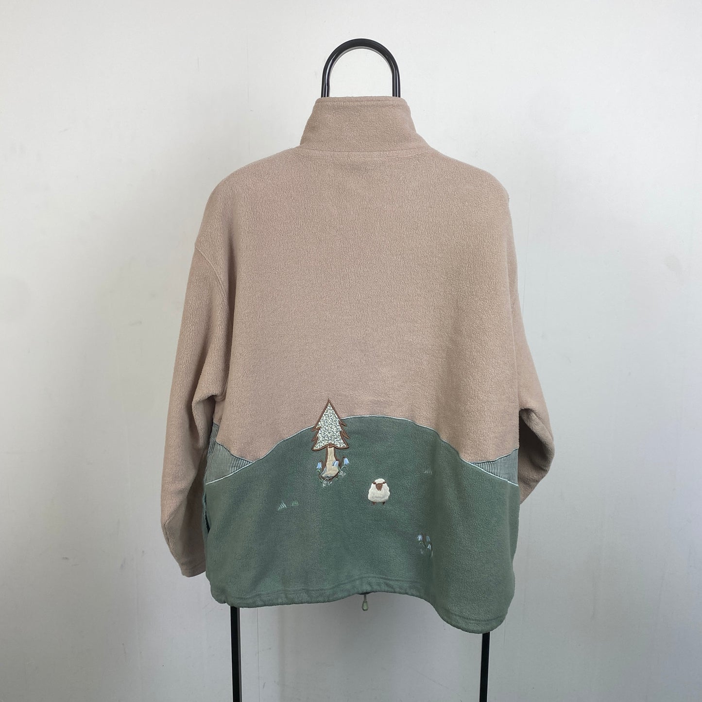 Retro Tulchan Sheep Fleece Sweatshirt Brown XL