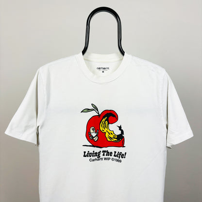 00s Carhartt Appetite T-Shirt White Medium