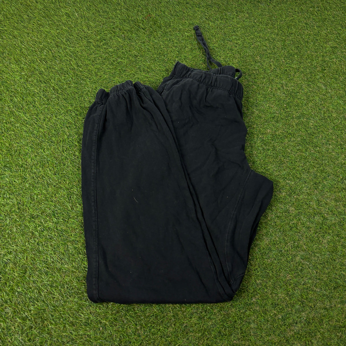 00s Nike Wide Leg Cotton Joggers Black Medium