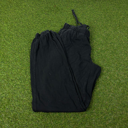 00s Nike Wide Leg Cotton Joggers Black Medium
