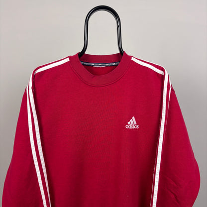90s Adidas Sweatshirt Red XL