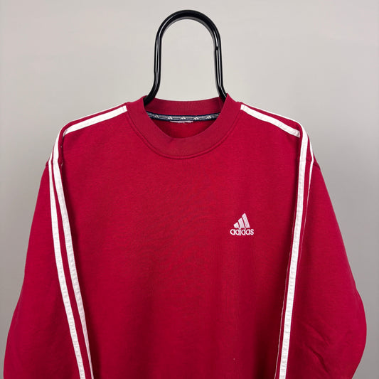 90s Adidas Sweatshirt Red XL