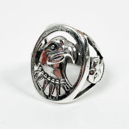 Retro Vintage Eagle Ring Silver