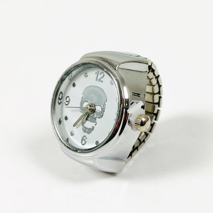 Retro Adjustable Skull Watch Ring
