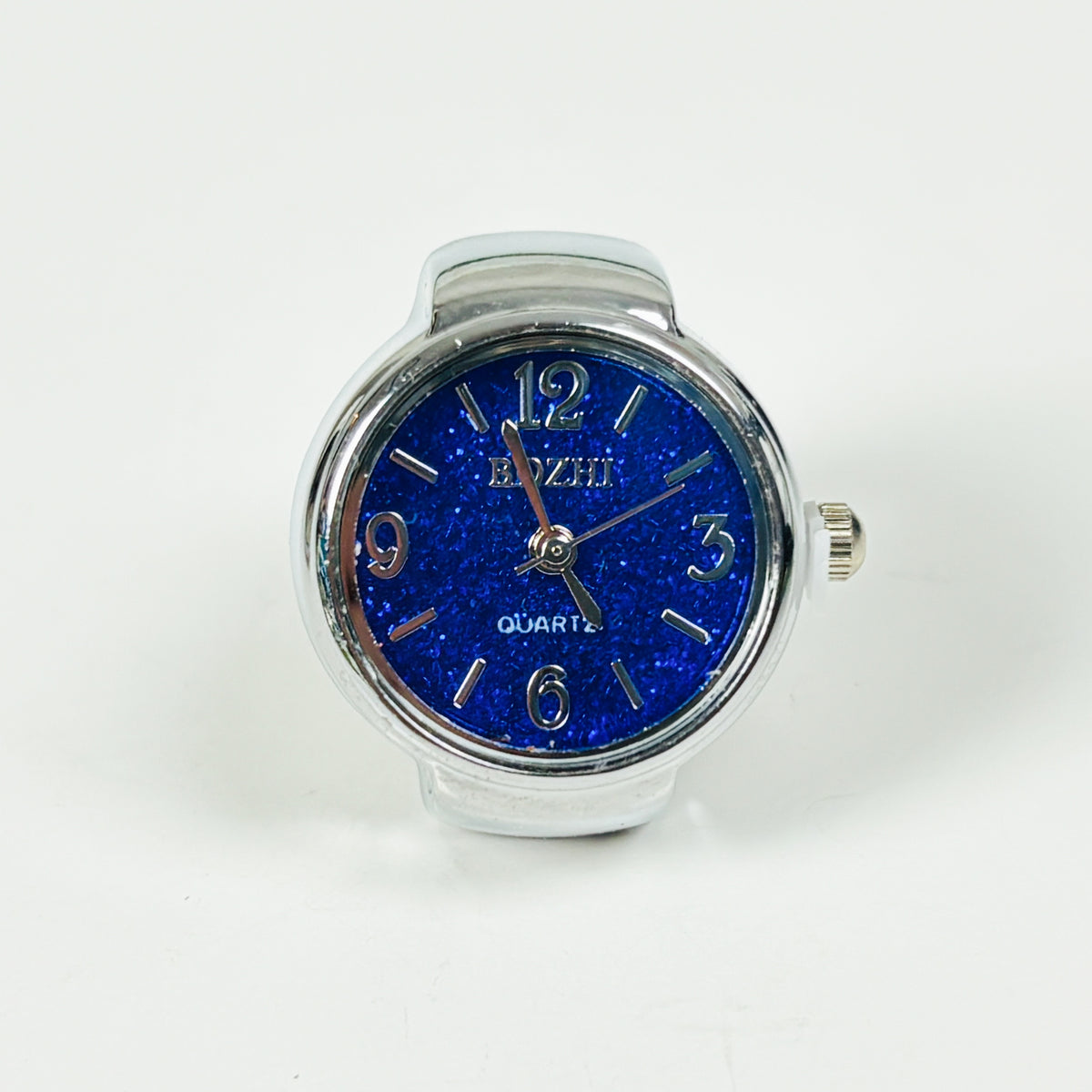 Vintage Watch Ring Blue Dazzle