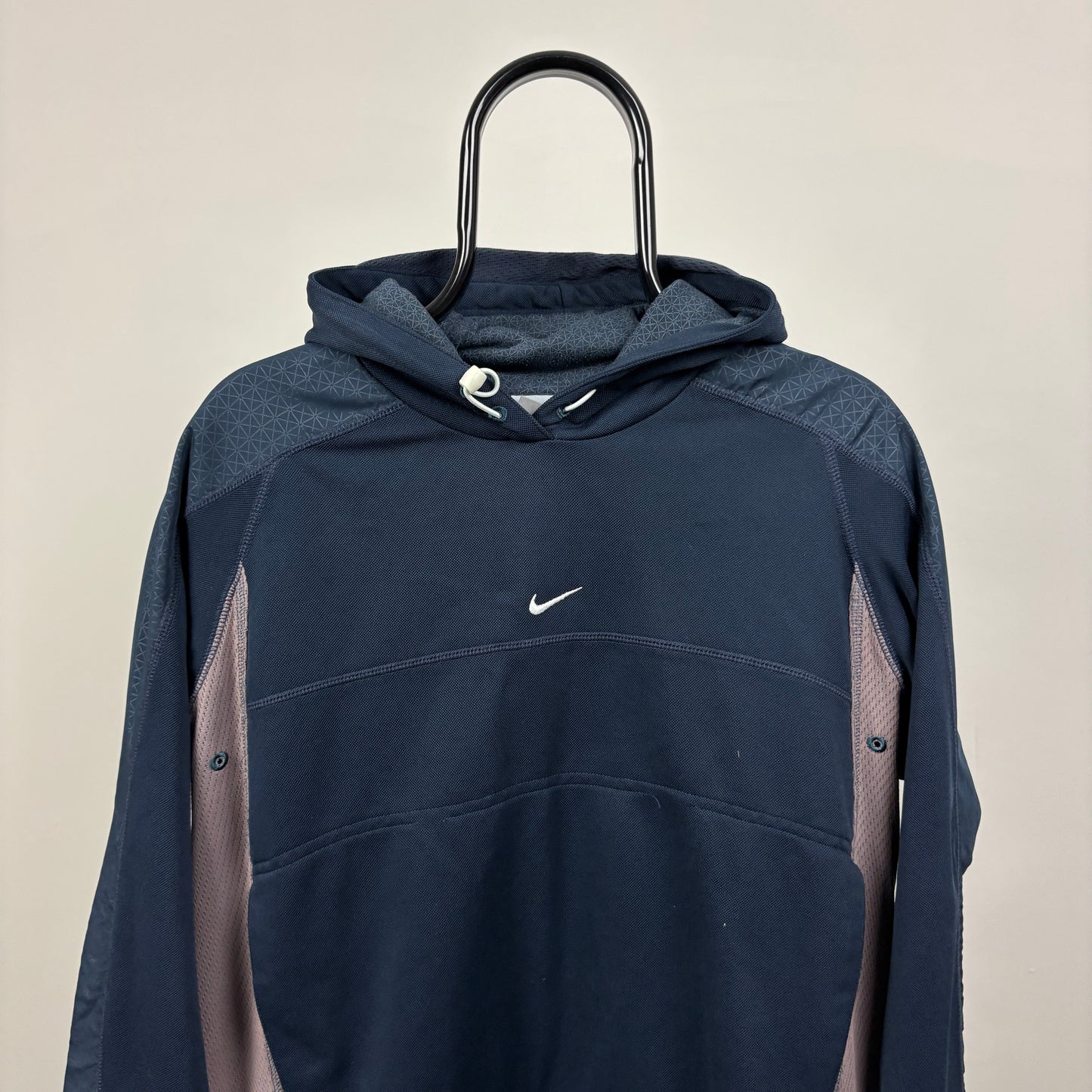 00s Nike Center Swoosh Hoodie Blue Medium
