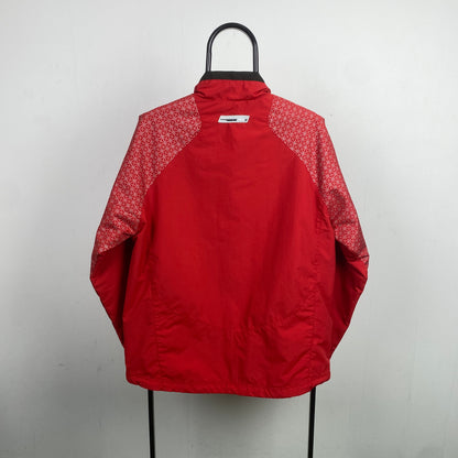 00s Nike Middle Zip Windbreaker Jacket Red Medium