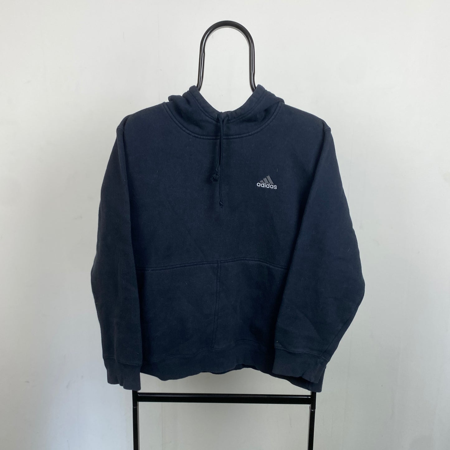 00s Adidas Hoodie Blue Small