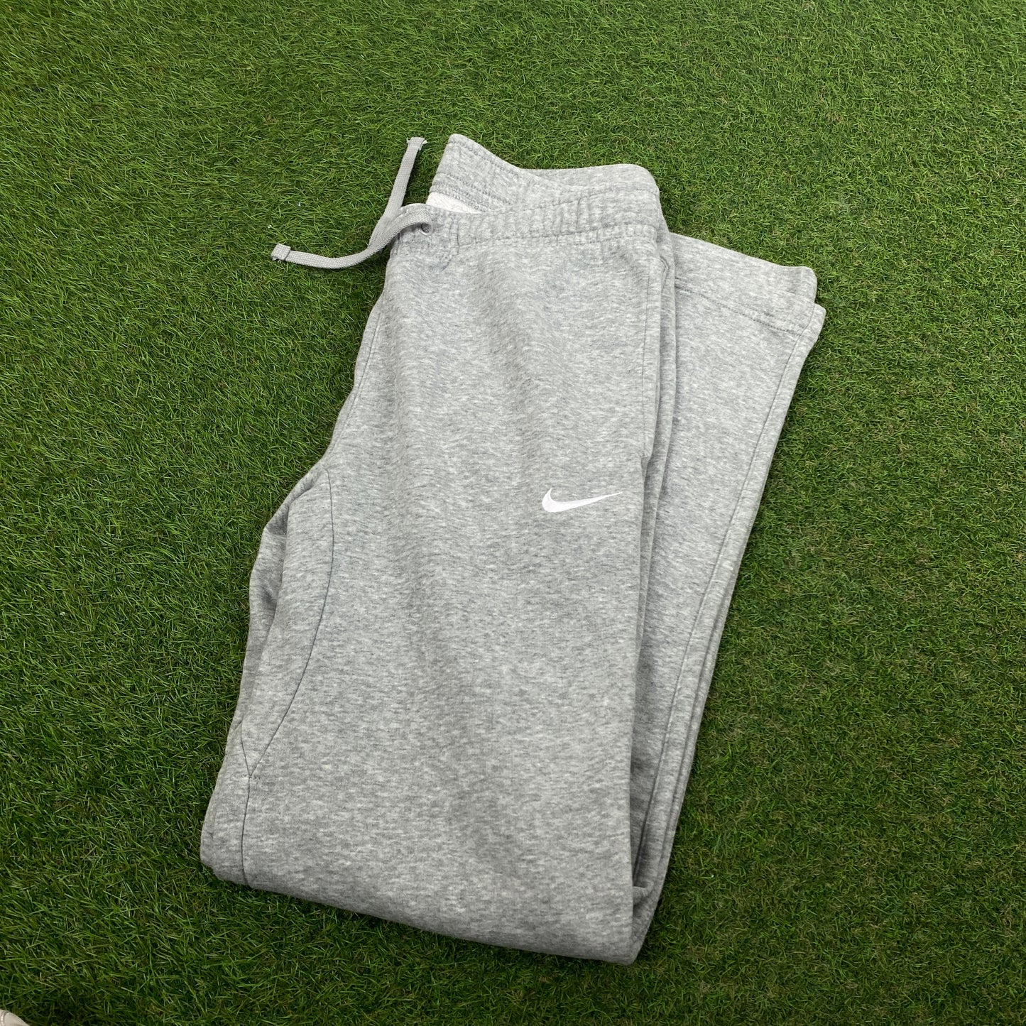 00s Nike Wide Leg Cotton Joggers Grey Small