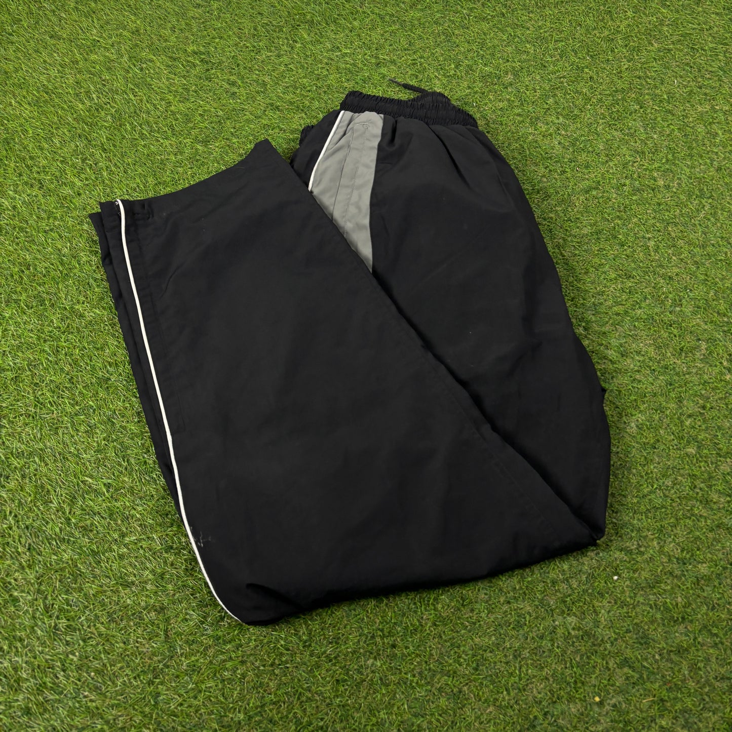 00s Puma Piping Joggers Black Large