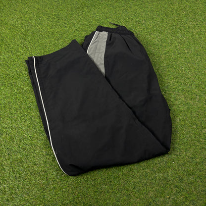 00s Puma Piping Joggers Black Large