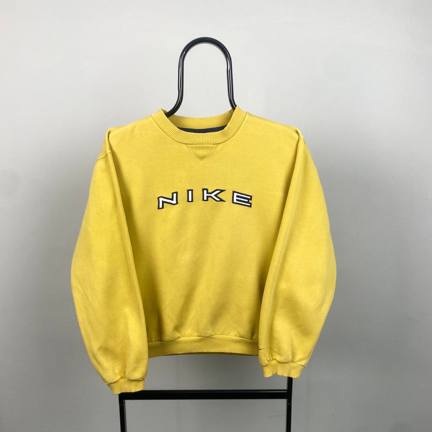 90s Nike Sweatshirt Yellow XS