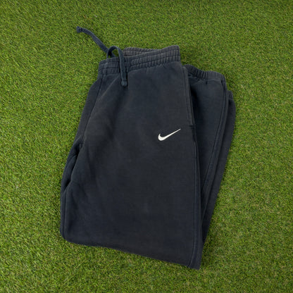 00s Nike Wide Leg Cotton Joggers Blue Small