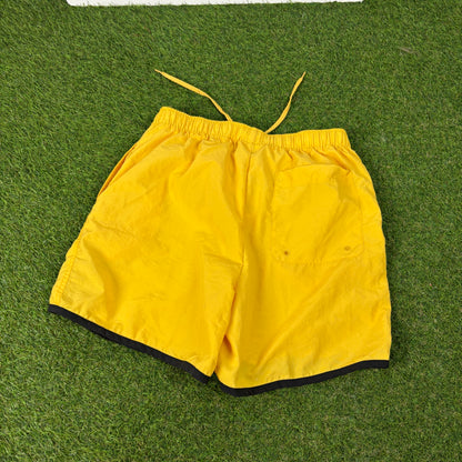 00s Nike Swim Shorts Yellow Small