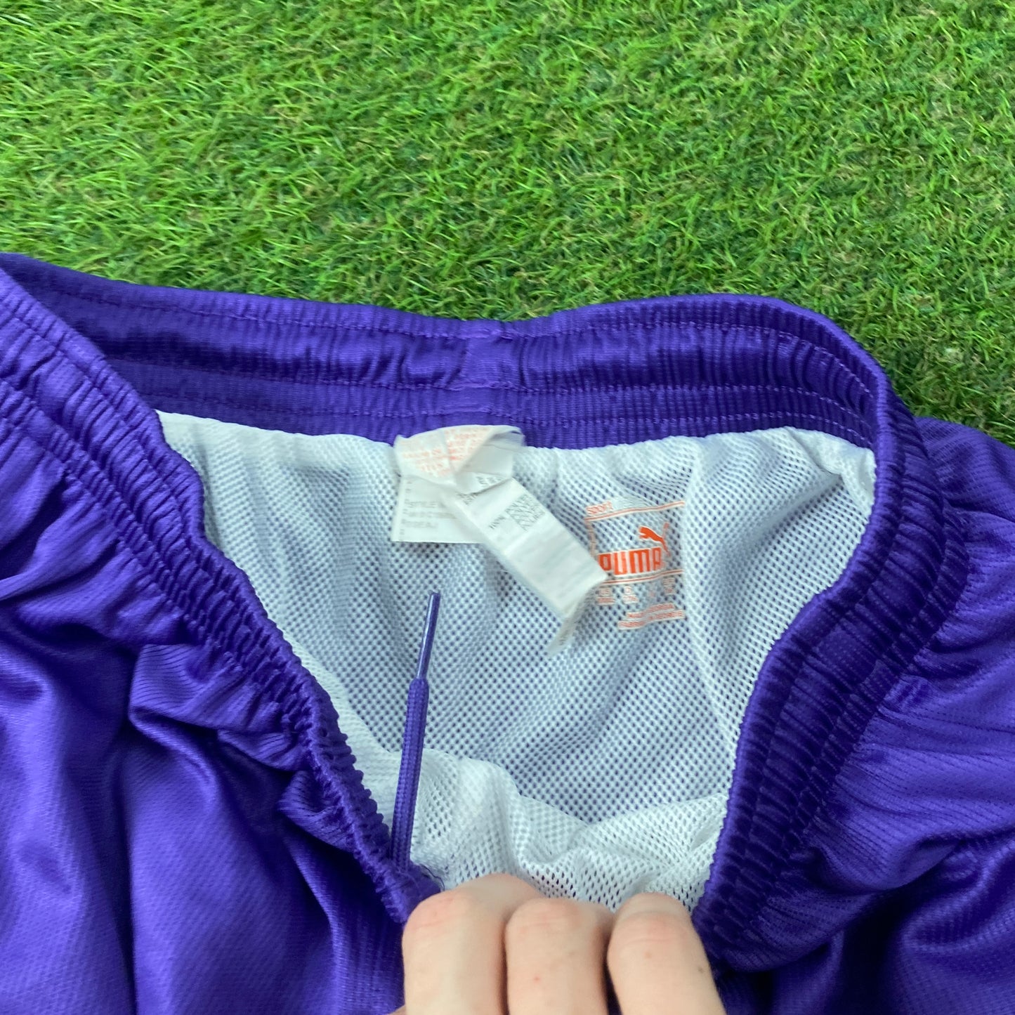 Retro Puma Football Shorts Purple Small