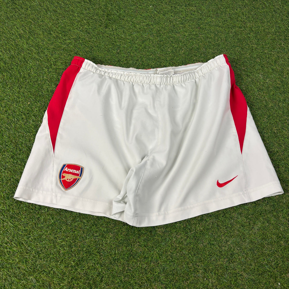 00s Nike Arsenal T90 Football Shorts White XL