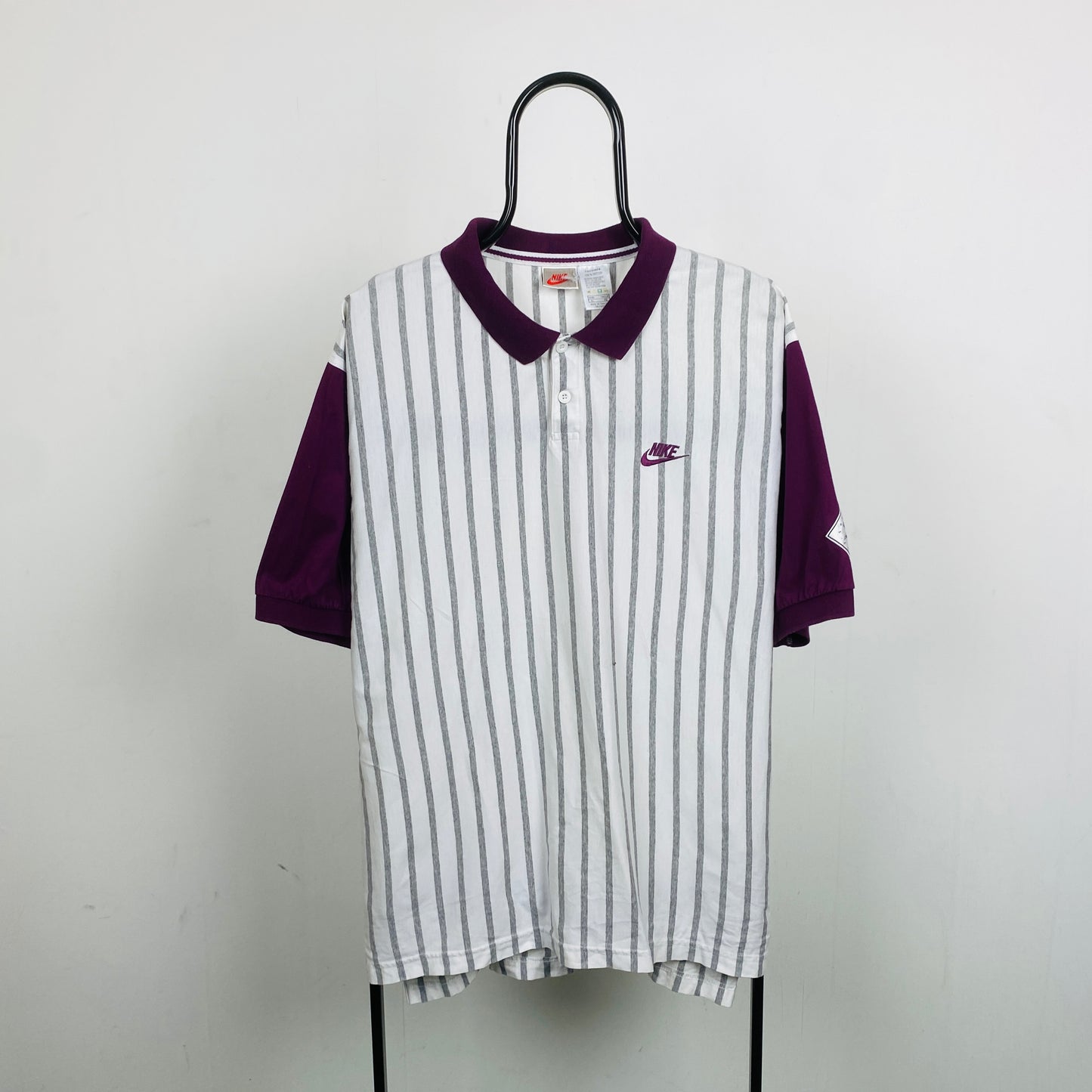 90s Nike Supreme Court Polo Shirt T-Shirt White XL