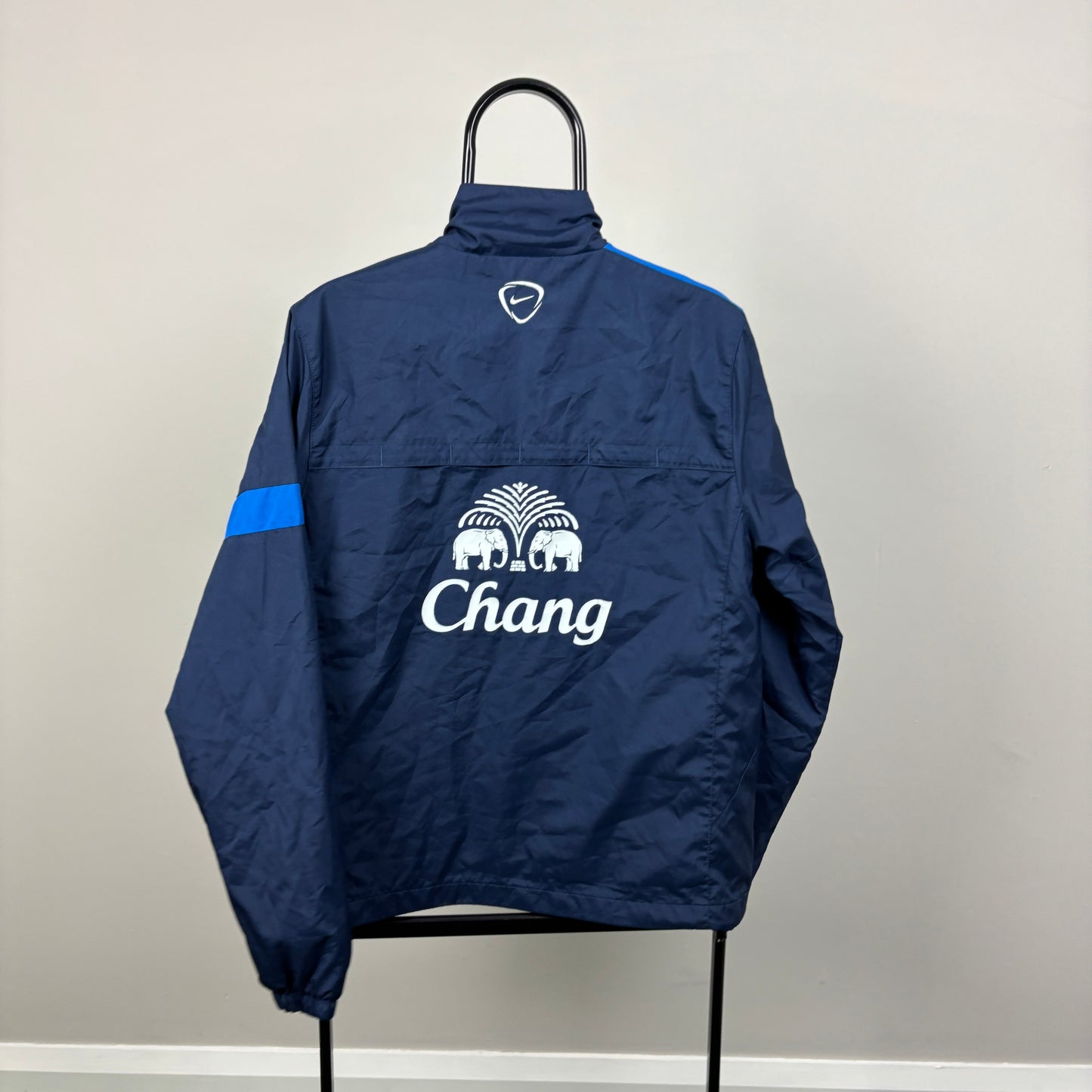 00s Nike Everton Windbreaker Jacket Blue Medium