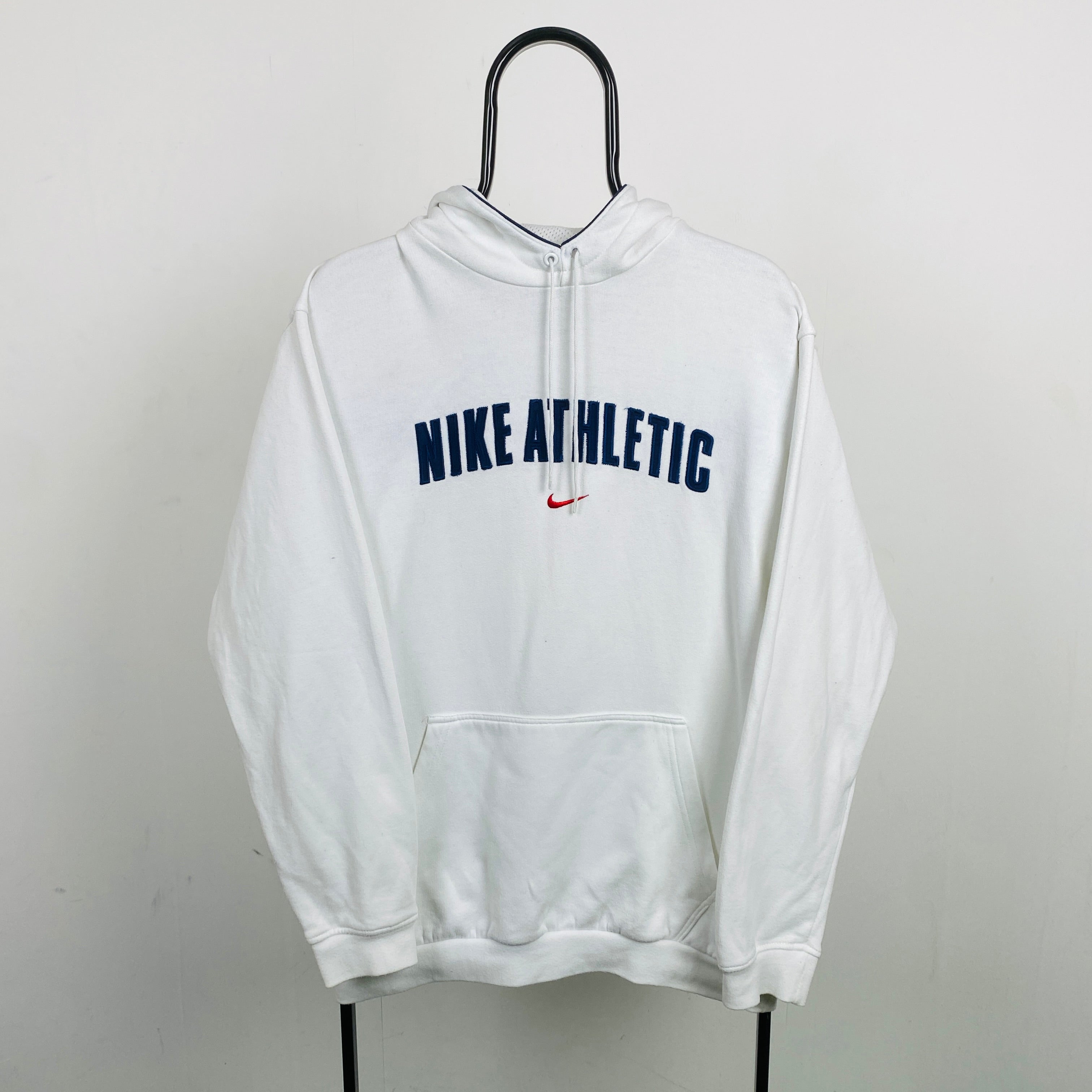 00s Nike Athletic Hoodie White Small