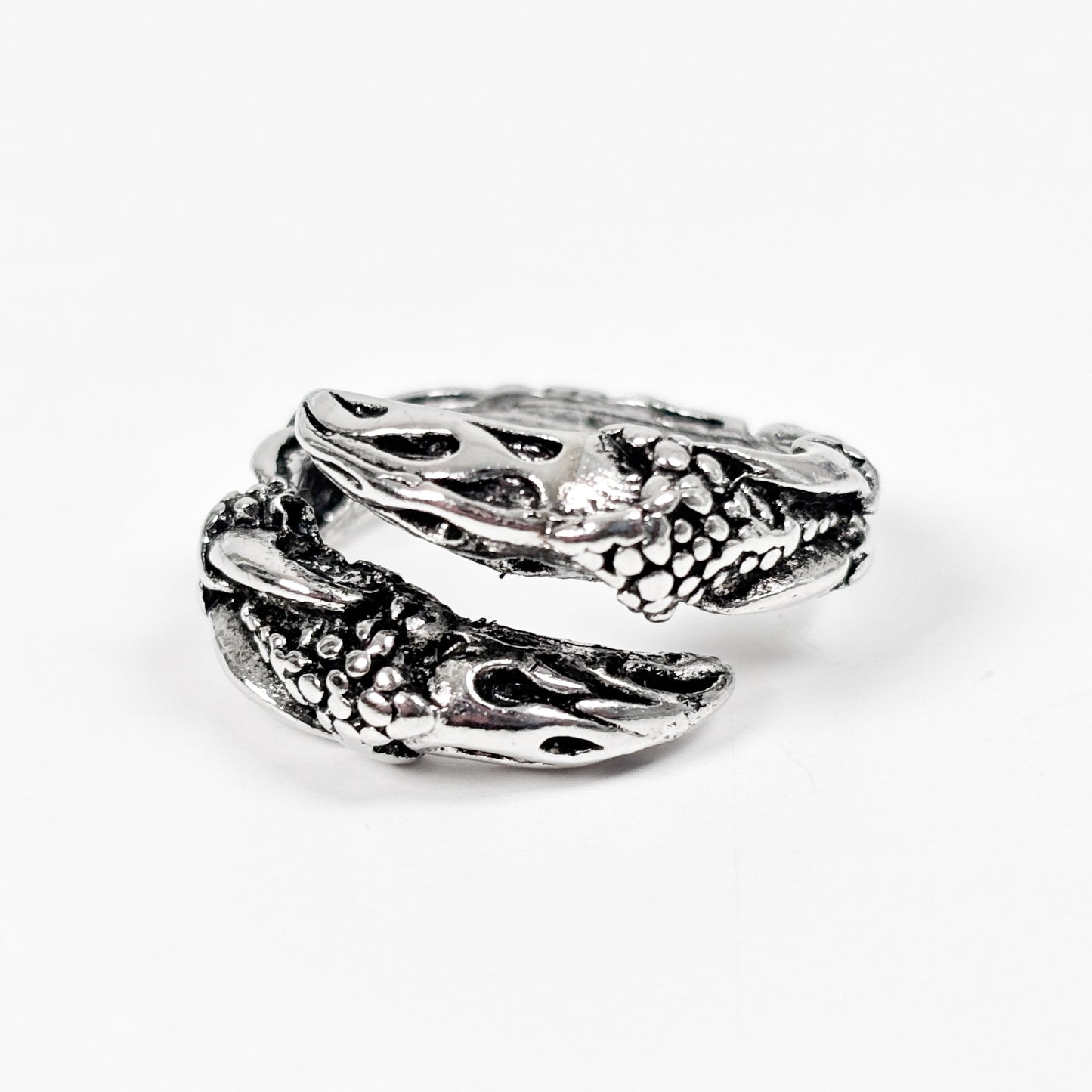 Adjustable Claw Ring Vintage Silver
