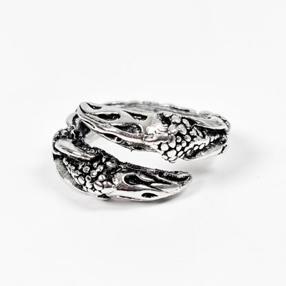 Adjustable Claw Ring Vintage Silver