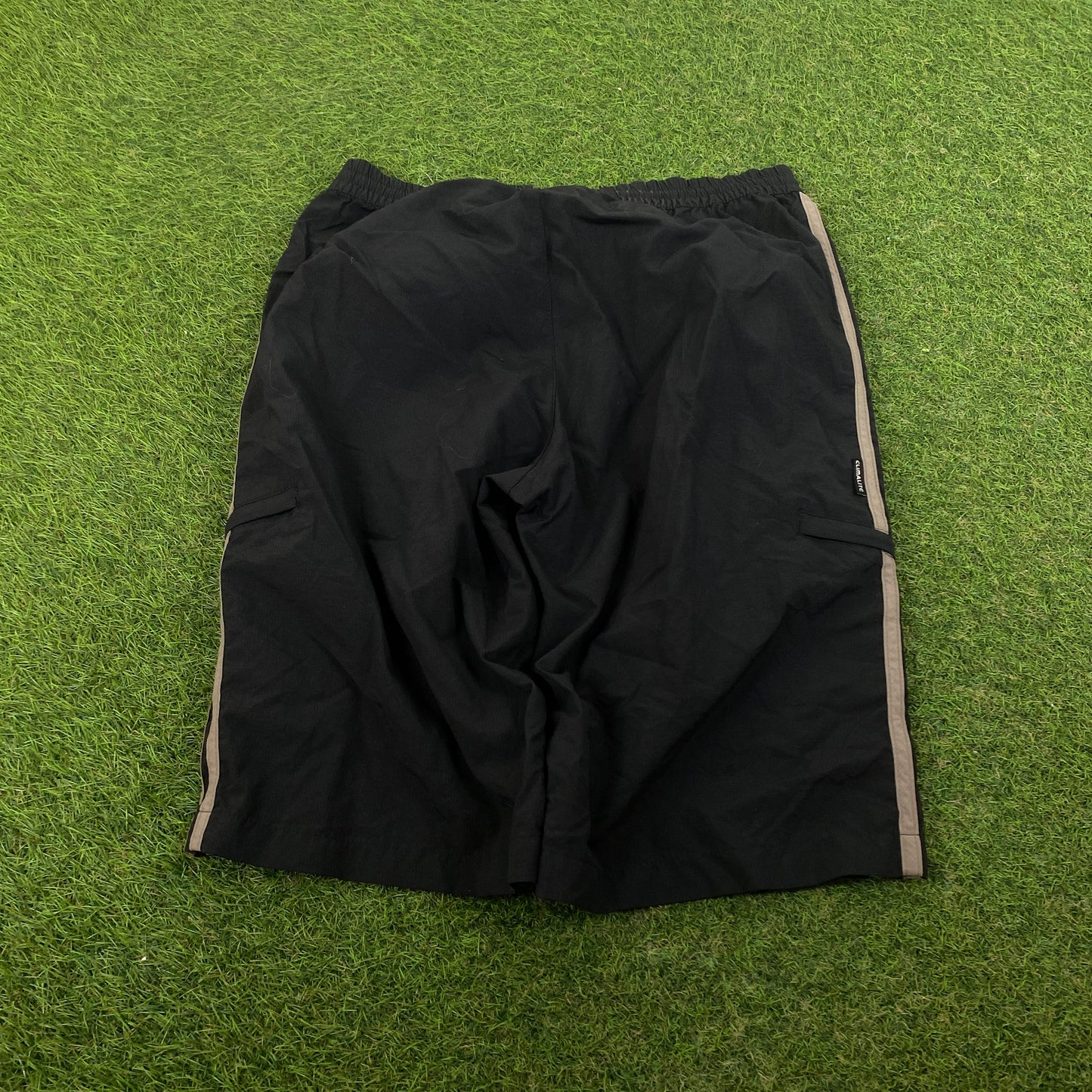 00s Adidas Cargo Pocket Shorts Black Small