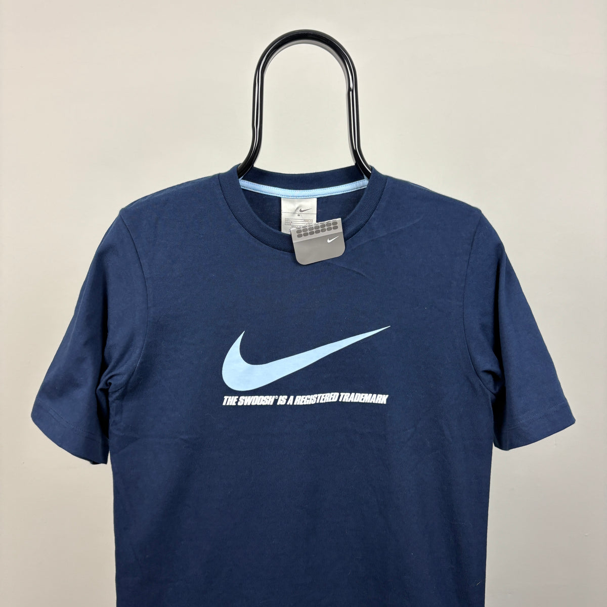 00s Nike Swoosh T-Shirt Blue Small