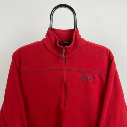 Retro Mountain Hardware Fleece Sweatshirt Red Medium