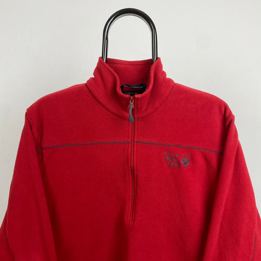 Retro Mountain Hardware Fleece Sweatshirt Red Medium