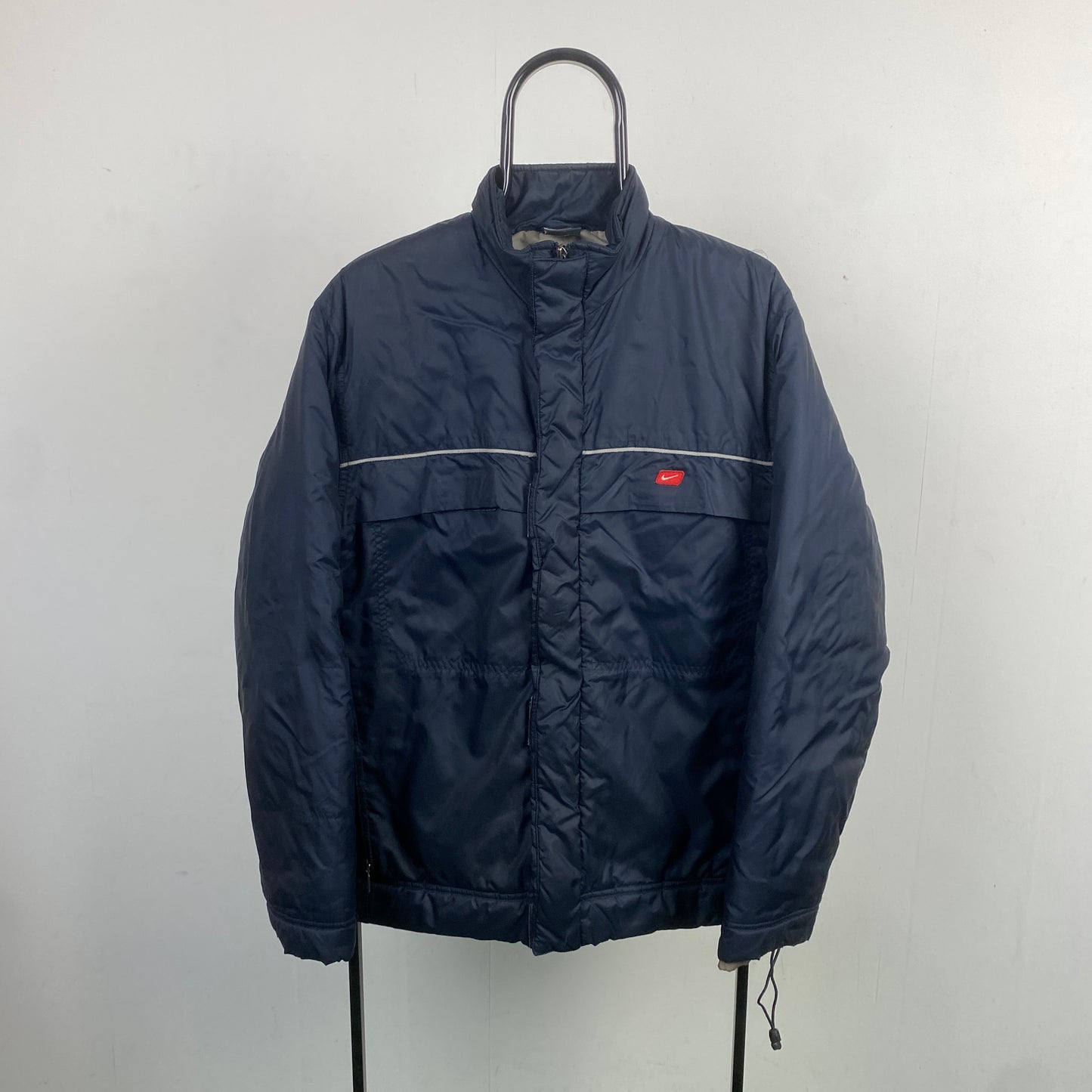 00s Nike Puffer Jacket Blue Small