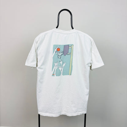 90s Nike Basketball T-Shirt White Large