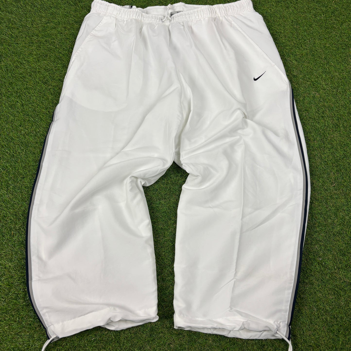 00s Nike 3/4 Length Piping Joggers White XXL